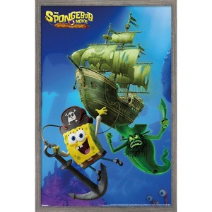 Trends International Nickelodeon The SpongeBob Movie: Search for SquarePants (2025) - Flying Dutchman Chasing Framed Wall Poster Prints - 1 of 4