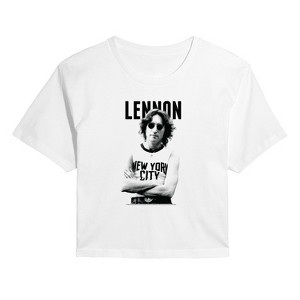 Women's - John Lennon - Lennon NYC Cropped Graphic T-Shirt - 1 of 4