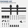 Sliding Door Hardware - Bi-Folding Track Kit for 2/4 Closet Doors, Heavy Duty Side Mounted Roller, Smooth Quiet Operation, Easy Install (No Door) - 3 of 4