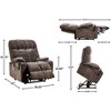 Power Lift Recliner Chair for Elderly, Dual Motor Power Lift Recliner Chair 180 Deg Lay Flat Sleeper Electric Recliner Chair Sofa with Remote Control - 2 of 4