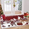 Christmas Large Area Rugs for Living Room Bedroom, Rug Washable Carpet Runner Indoor, Xmas Tree Snowflake Rug - 3 of 4