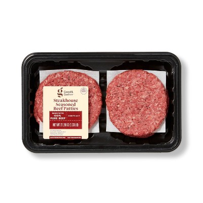 Steakhouse Seasoned Tavern Beef Patties - 1.33lbs - Good &#38; Gather&#8482;