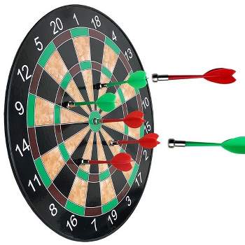 Insten Small Magnetic Dart Board Game with 6 Darts, Toy Gifts for Children and Kids, 11.5 in