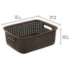 Sterilite Short Weave Wicker Pattern Storage Container Basket - 2 of 4
