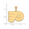 Black Bow Jewelry 10k Yellow Gold Philadelphia Flyers NHL Large Pendant - 2 of 3