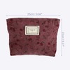 Unique Bargains Women's Floral Zipper Flower Makeup Bags and Organizers 1 Pc - 4 of 4