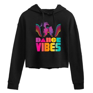 Women's - Trolls - Dance Vibes Poppy Branch Cropped Graphic Hoodie - 1 of 3