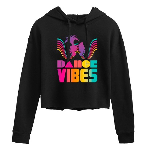 Women's - Trolls - Dance Vibes Poppy Branch Cropped Graphic Hoodie - image 1 of 3