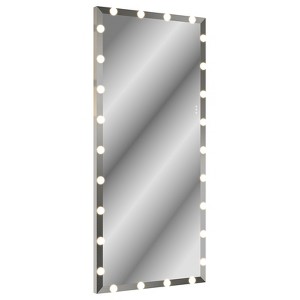 Full Length Mirror With Lights Oversized FullStanding Floor Mirror For Dressing Room Bedroom Silver, - 1 of 3