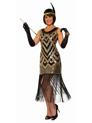Forum Novelties Women's Adult Art Deco Flapper Costume X Large : Target