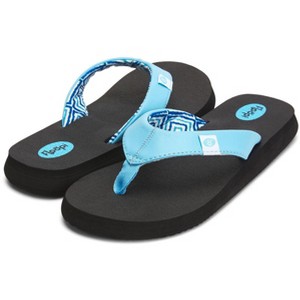Floopi Women's Bella Yoga Mat Thong Flip Flop - 8, Blue - 1 of 4