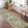 COZONY Vintage Floral Oriental Washable Rug with Non-Slip Backing, Soft Low-Pile Carpet for Living Room Bedroom and Dining Room - 4 of 4