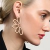 SOHI Women's California Gold The Semi-Flora Drop Earrings - 4 of 4