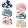 Wrapables Boho Vintage Floral Elastic Headbands for Sports, Yoga, Workouts, Facials (Set of 6), Classic - 2 of 4