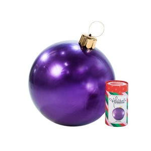 Holiball 18" Outdoor Decorative Sculpture Purple - 1 of 1