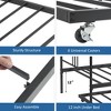 Twin Metal Daybed with Trundle and Heavy-Duty Steel Slat Platform, Space-Saving Sofa Bed for Living Room, Bedroom and Guest Room - 4 of 4