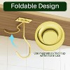 LunaLulinlk 2-Pack Self Adhesive Banana Hook, Metal Banana Hanger Hook,Under Cabinet Hook For Bananas Or Kitchen Items Gold - 4 of 4