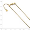 Black Bow Jewelry 0.9mm 10k Yellow Gold Adjustable Box Chain Necklace - 2 of 4