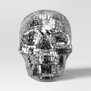 Disco Skull Figurine - Hyde and EEK! Boutique™ Silver - 1 of 3