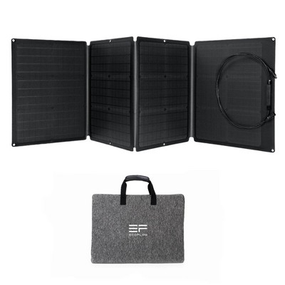 EF ECOFLOW 110W Portable Solar Panel for EFDELTA, Foldable Solar Charger Chainable for EFDELTA Power Station Waterproof IP67 for Outdoor Camping RV