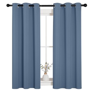 NICETOWN Grommet Top Blackout Curtains, Thermal Insulated Noise Reducing Window Drapes (Set of 2) - 1 of 4