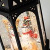 13"H Sullivans Christmas LED Lantern With Snowman Scene, Multicolor, Indoor Christmas Decor - 2 of 4