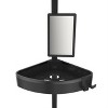 Better Living Products Hirise 4 Tension Shower Caddy with Mirror Black/Aluminum - 3 of 4