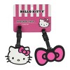 Hello Kitty 2pc Youth Luggage Tag Set - Molded Rubber with Printed ID Card - image 4 of 4