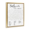 Stupell Industries Bathroom Word Search Family Fun Floating Frame Canvas Art - 2 of 4