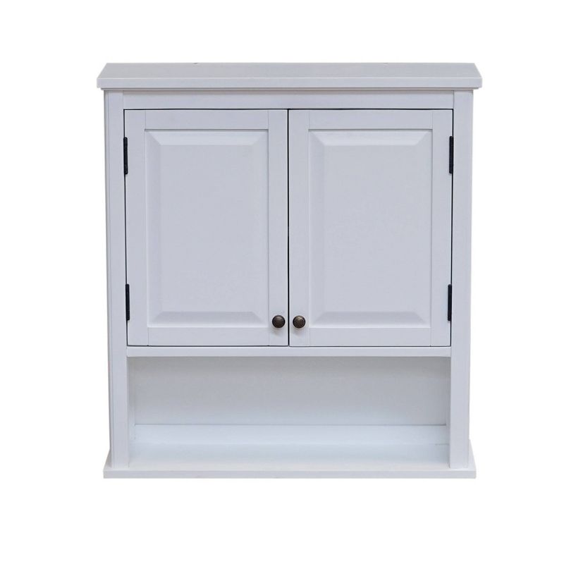29"x27" Dorset Wall Mounted Bath Storage Cabinet White - Alaterre Furniture, 1 of 8