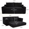 Lycvki Convertible 2-in-1 Design Sofa with Memory Foam and Steel Frame - 3 of 4
