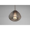 Progress Lighting Mesh 1-Light Mini Pendant, Antique Bronze, Open Cage Frame, Steel Material, Incandescent, Dry Rated - 4 of 4