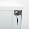 Glass Display Cabinet With Lockable Doors 4 Shelves Floor Standing Storage Case - 2 of 4