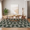 Area Rugs Living Room Modern Geometric Carpet Non-Slip Low Pile Machine Washable Accent Rug - 4 of 4