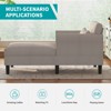 Mjkone 37'' Ice Velvet Chaise Lounge Sofa Couch - 4 of 4