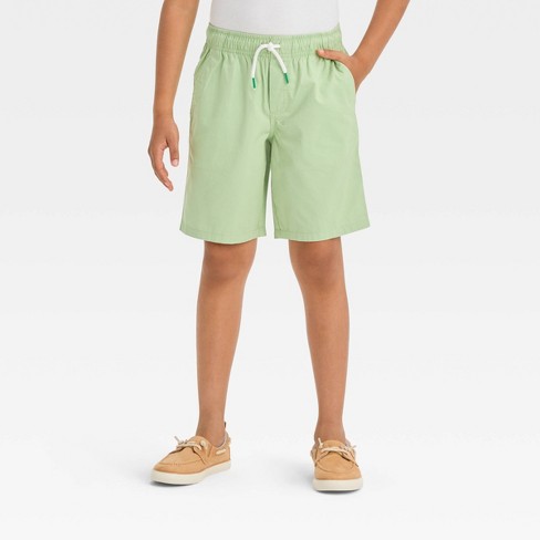 Boys' Playwear 'at The Knee' Pull-on Shorts - Cat & Jack™ Green M