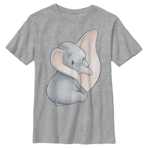 Boy's Dumbo Stay Fly Sketch Graphic Tee Black Large