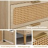 homfan 6 Drawer Double Dresser for Bedroom, 47" Wide Modern Chest of Drawers, Wooden Storage Rattan Dresser for Bedroom Living Room Hallway - 4 of 4