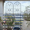 MOEPISY 2 Pack Metal Garden Trellis 86.7 inch x 19.7 inch Rustproof Trellis for Climbing Plants Outdoor Flower Support - 4 of 4