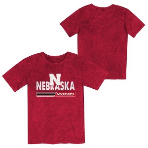 NCAA Nebraska Cornhuskers Boys' Washed T-Shirt - 1 of 3