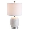 Tucana Table Lamp W/ USB Port - 19 Inch Height - TBL4099 - White - Safavieh - 3 of 4