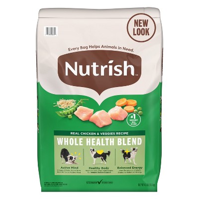 Nutrish Whole Health Blend Real Chicken and Vegetable Recipe Dry Dog Food