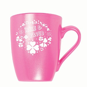 Elanze Designs Irish & Proud 10 ounce New Bone China Coffee Tea Cup Mug, Princess Pink - 1 of 4