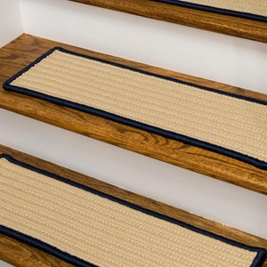 Colonial Mills Seville Stair Treads - Navy 8"x28" (SET 7) - 1 of 4