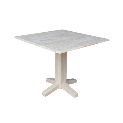 Photo 1 of 36" Sanders Square Dual Drop Leaf Dining Table - International Concepts