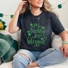 Simply Sage Market Women's Not Lucky Just Blessed Short Sleeve Graphic Tee - 2 of 4
