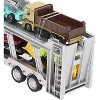 Two Layer Carrier Truck Toy 7 in 1 Alloy Model with Pull Back Action Vehicles Red - 2 of 4
