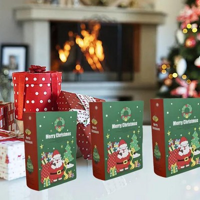 Christmas themed packaging gift box, Christmas candy/biscuit/small gift storage box, essential items for holiday parties, 10 packs