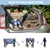 RISOKEYS Colorful Collapsible Foldable Utility Wagon Cart with Strapping System,for Beach Outings,Shopping & Family Travel,Supports 225lb - 4 of 4