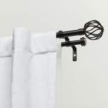 Exclusive Home Ogee Double Window Curtain Rod and Finial Set